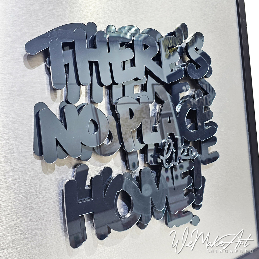 WMA - Words -  There's No Place Like Home (21inch by 21inch)